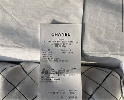 chanel c3906|Chanel receipt code.